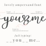 Lovely Ampersand Font Poster 2