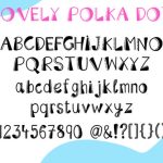 Lovely Polka Dot Font Poster 5