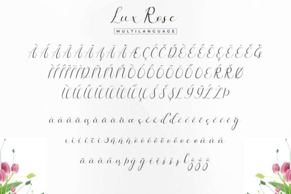 Lux Rose Font Poster 7