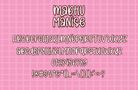 Madhu Manise Font Poster 3