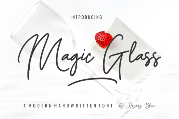 Magic Glass Font Poster 1