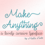 Make Anything Font Poster 1