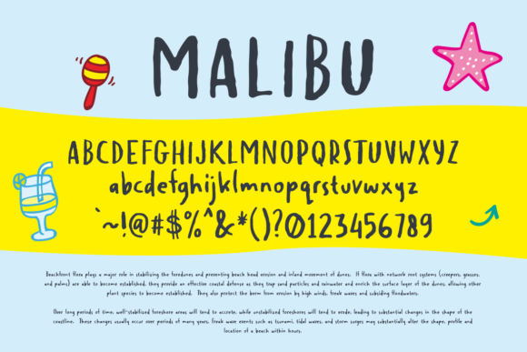 Malibu Font Poster 4