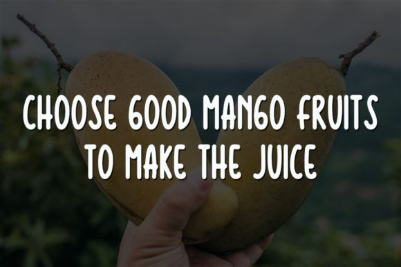 Mango Juice Font Poster 3