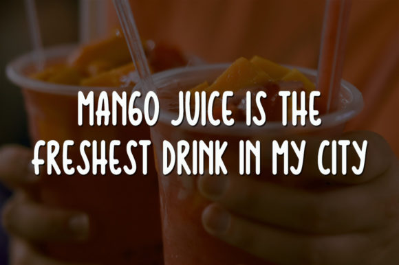 Mango Juice Font Poster 4