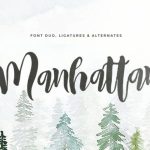 Manhattan Font Poster 1