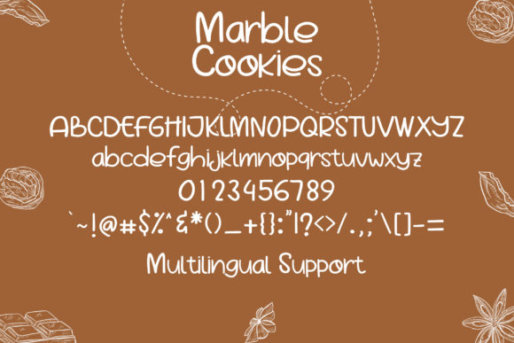 Marble Cookies Font Poster 5