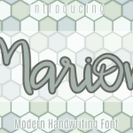 Marion Font Poster 1