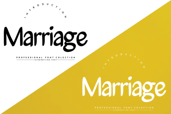 Marriage Font Poster 2