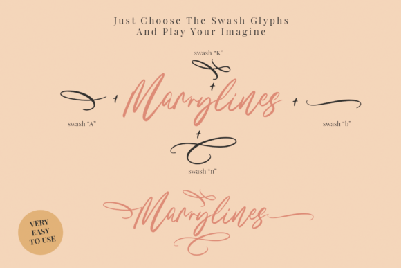 Marrylines Font Poster 3