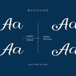 Masculine Font Poster 2