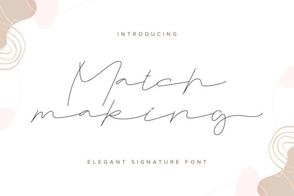 Matchmaking Font Poster 1