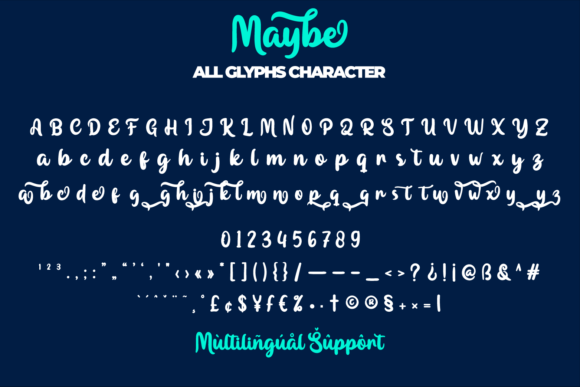 Maybe Font Poster 13