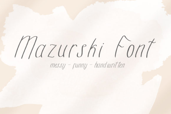 Mazurski Font Poster 1