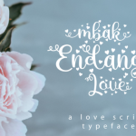 Mbak Endang Love Font Poster 1