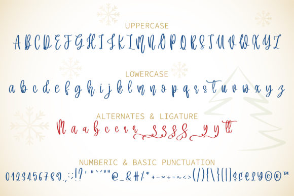 Merry Christmas Font Poster 12