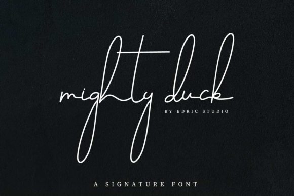 Mighty Duck Font Poster 2