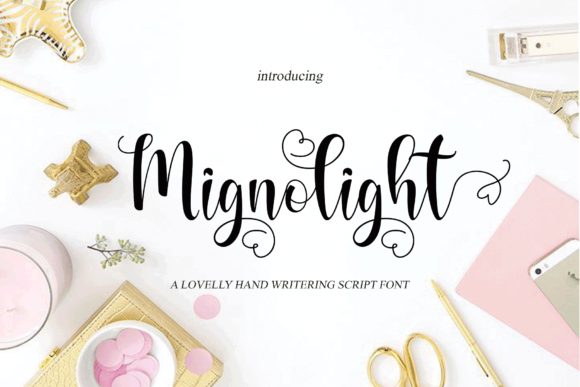 Mignolight Font Poster 1