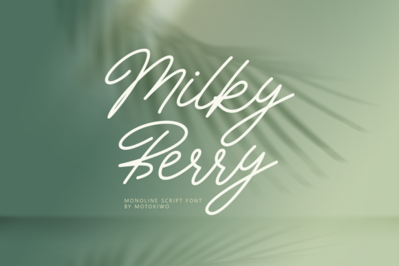 Milky Berry Font Poster 1