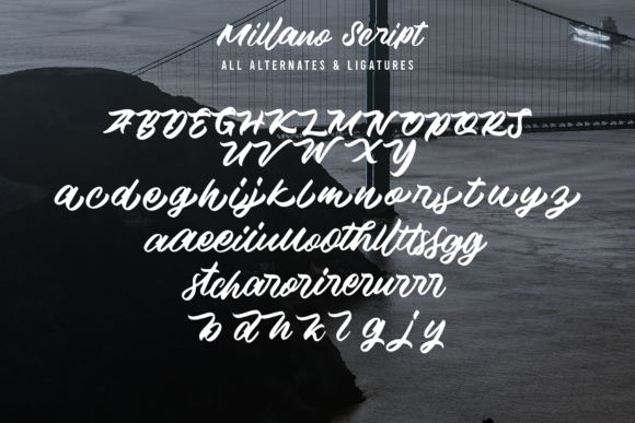 Millano Script Font Poster 8