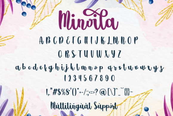 Minoila Font Poster 6