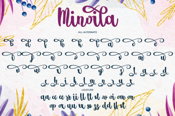 Minoila Font Poster 7