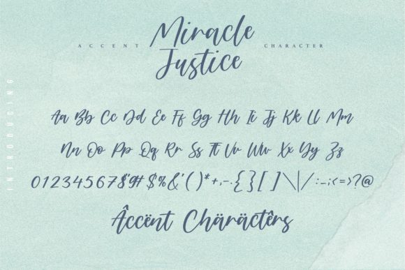 Miracle Justice Font Poster 6