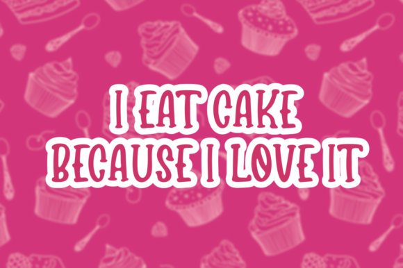 Mommy Cupcakes Font Poster 6