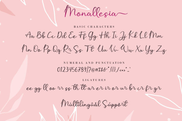 Monallesia Font Poster 11