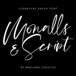 Monalls Font Poster 1