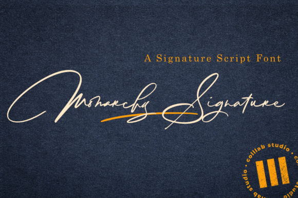 Monarchy Signature Font Poster 1