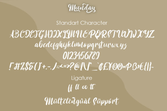 Monday Font Poster 9