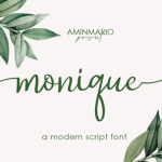 Monique Font Poster 12