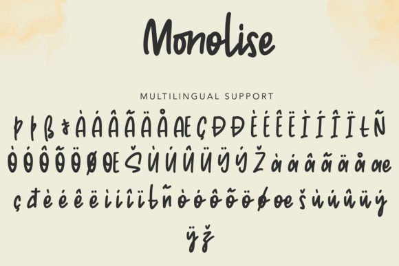 Monolise Font Poster 6