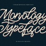 Monology Font Poster 1