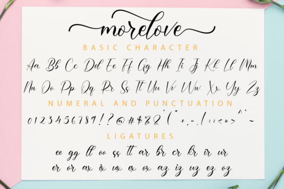 Morelove Font Poster 11