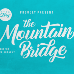 Mountain Bridge Font Poster 1
