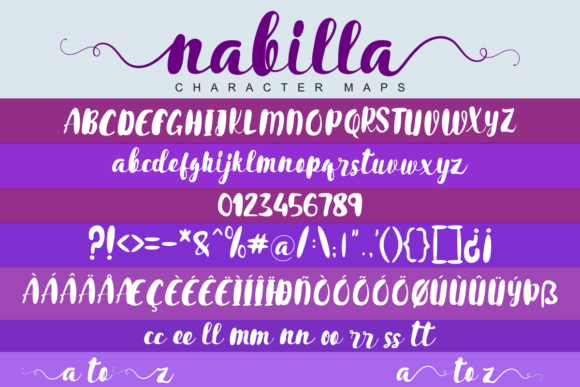 Nabilla Font Poster 2