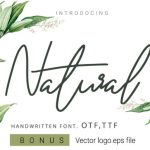 Natural Font Poster 1