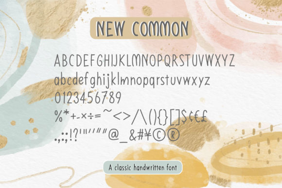 New Common Font Poster 2