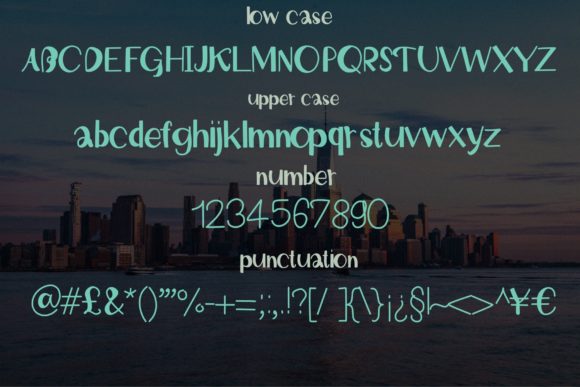 New York City Font Poster 2