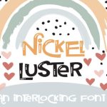 Nickel Fettucine and Luster Font Poster 9