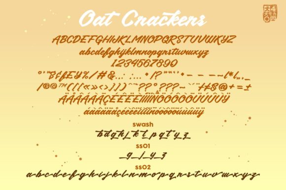 Oat Crackers Font Poster 2