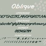 Oblique Font Poster 3