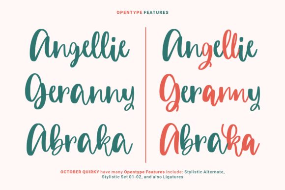 October Quirky Font Poster 7