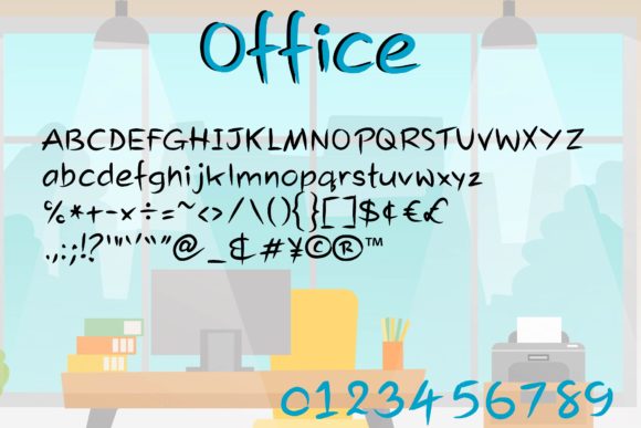 Office Font Poster 2