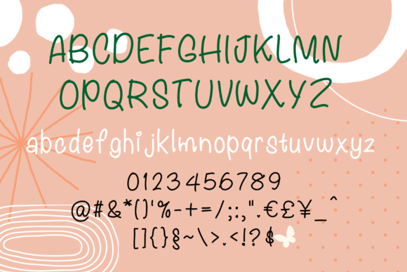 Orange Blossom Font Poster 8