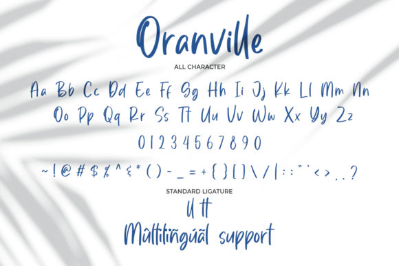 Oranville Font Poster 2