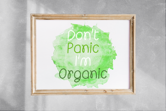 Organic Veggies Font Poster 5