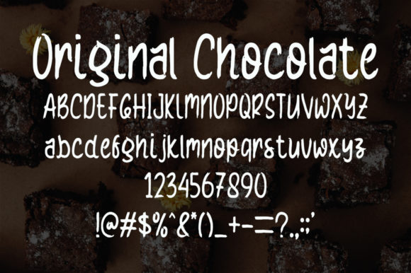 Original Chocolate Font Poster 4